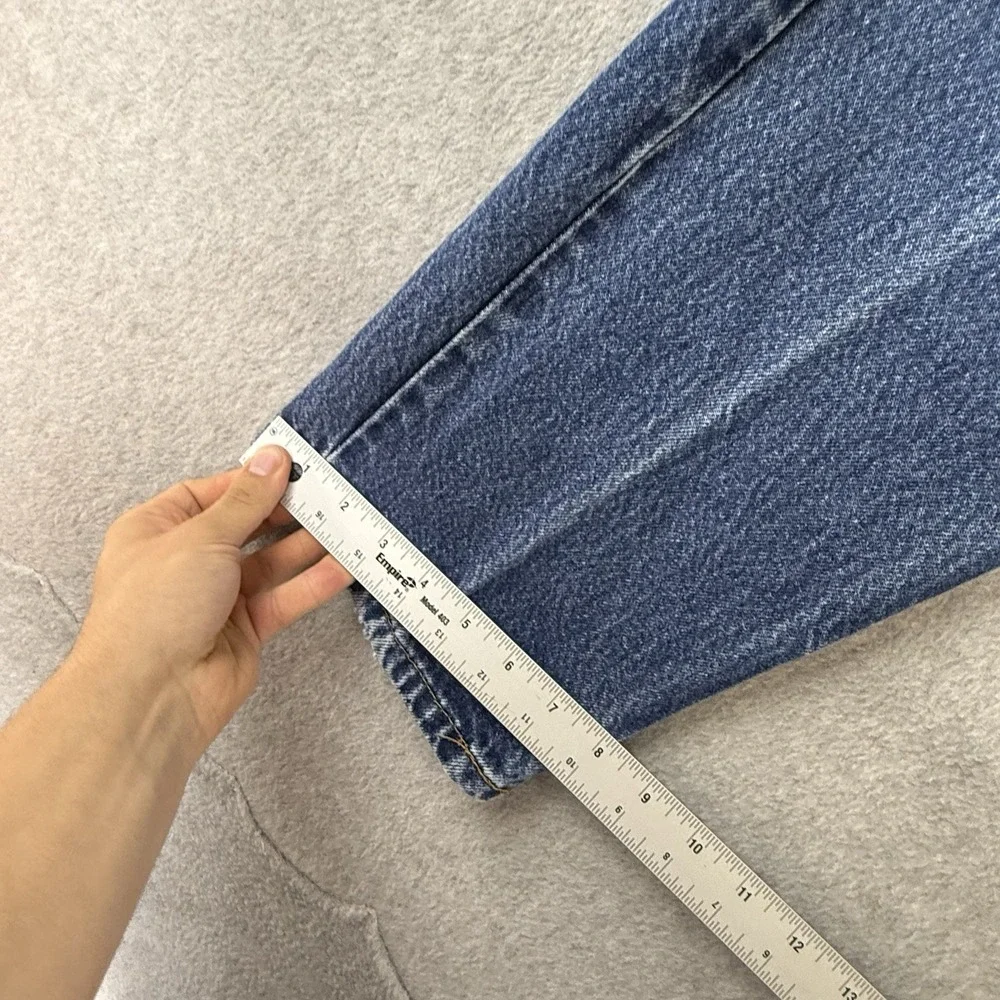 Levi's 505 Jeans Mens 34x34 Blue‎ Regular Straight Dark Wash Denim